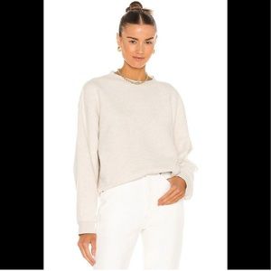 AGOLDE Nolan Drop Shoulder Crewneck Sweatshirt Size XL Oatmeal Heather NWOT